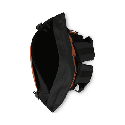 UrbanFlex Roll Top Laptop Backpack – Waterproof PU Leather Work, Travel & School Bag (Fits 15.6” Laptop)