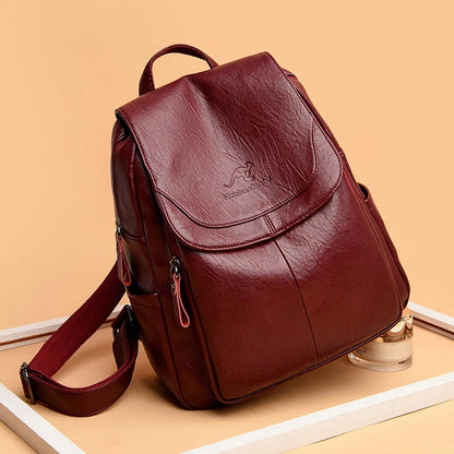 Luxe on the Go: The Soft Leather Sheepskin Backpack