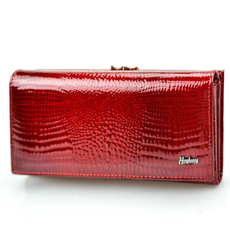 Allure Meets Functionality: The Designer Cowhide Leather Clutch Wallet