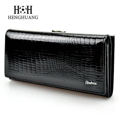 Allure Meets Functionality: The Designer Cowhide Leather Clutch Wallet