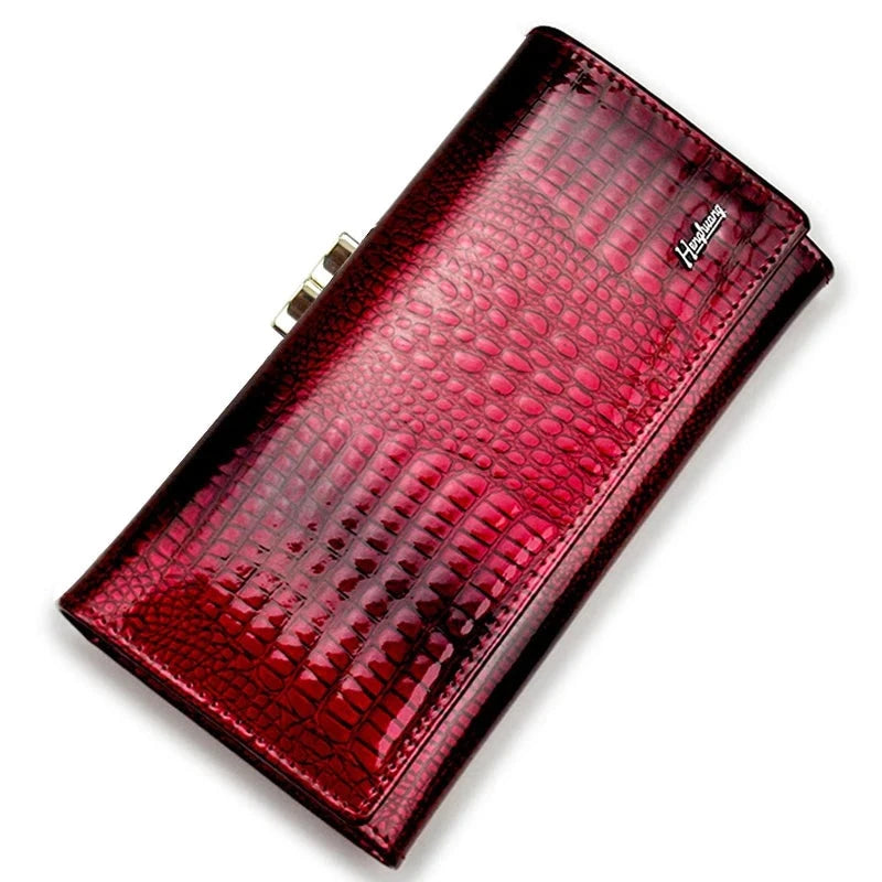 Allure Meets Functionality: The Designer Cowhide Leather Clutch Wallet