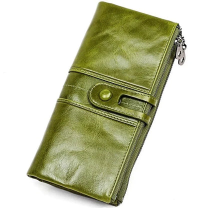 The All-in-One Solution: The RFID-Blocking Leather Women's Wallet