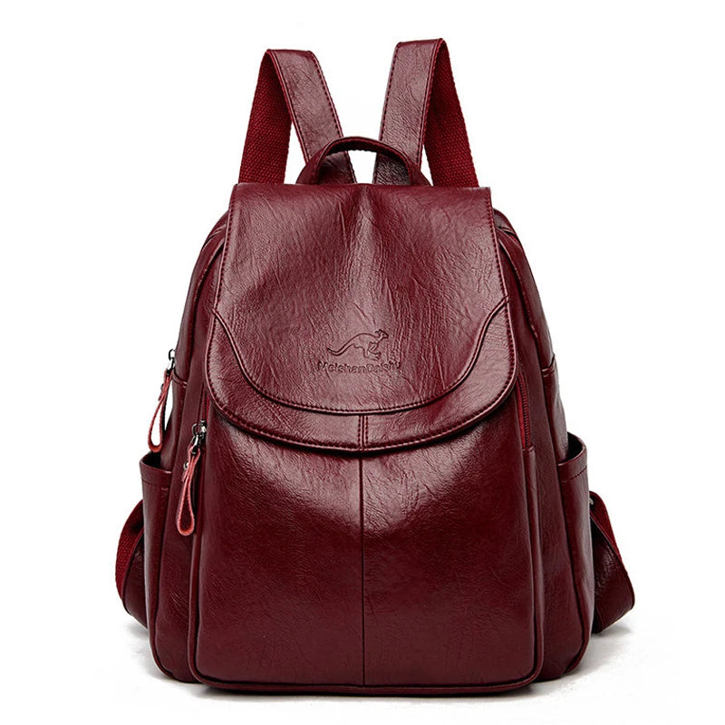 Luxe on the Go: The Soft Leather Sheepskin Backpack