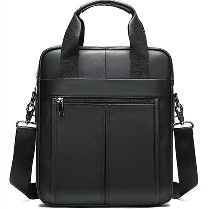 The Sophisticated Essential: The Men's Genuine Leather Satchel Bag