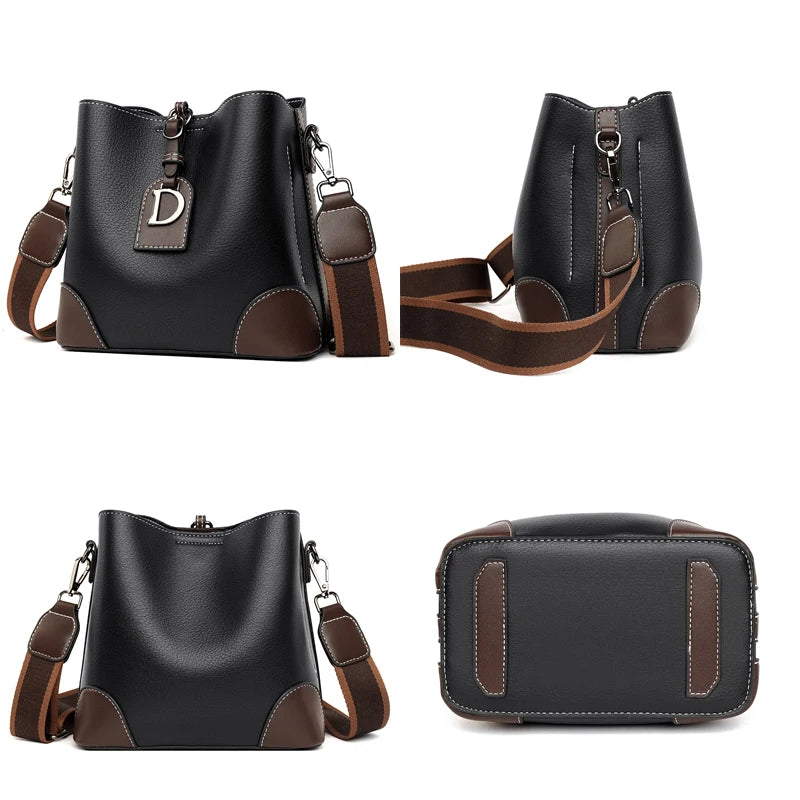 The Timeless Trend: The Simple Leather Bucket Crossbody Bag