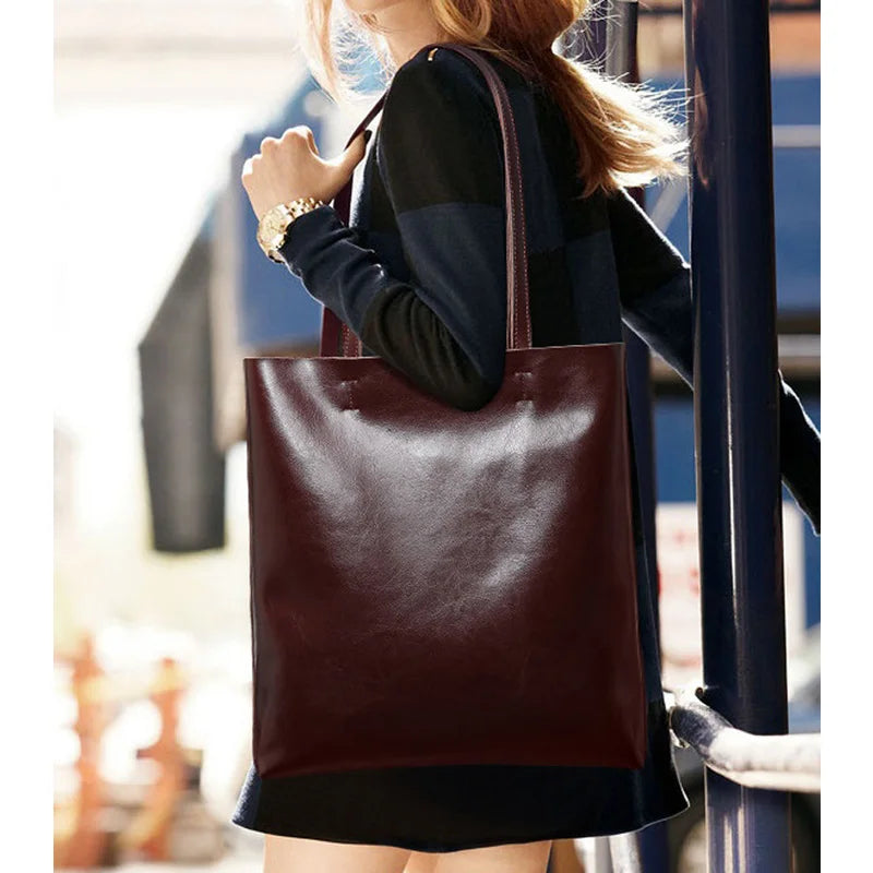 Timeless Sophistication: The Genuine Leather Shoulder Bag