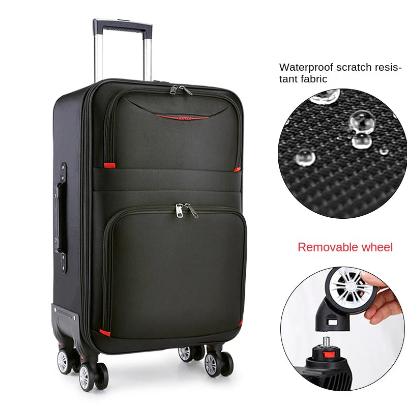 Spacious Travel Companion: The 30" Waterproof Hard Shell Trolley Case