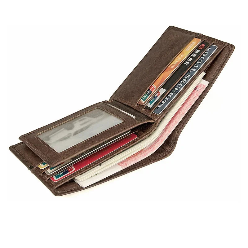 Modern Design, Classic Material: The A24 Men's Short Leather Wallet