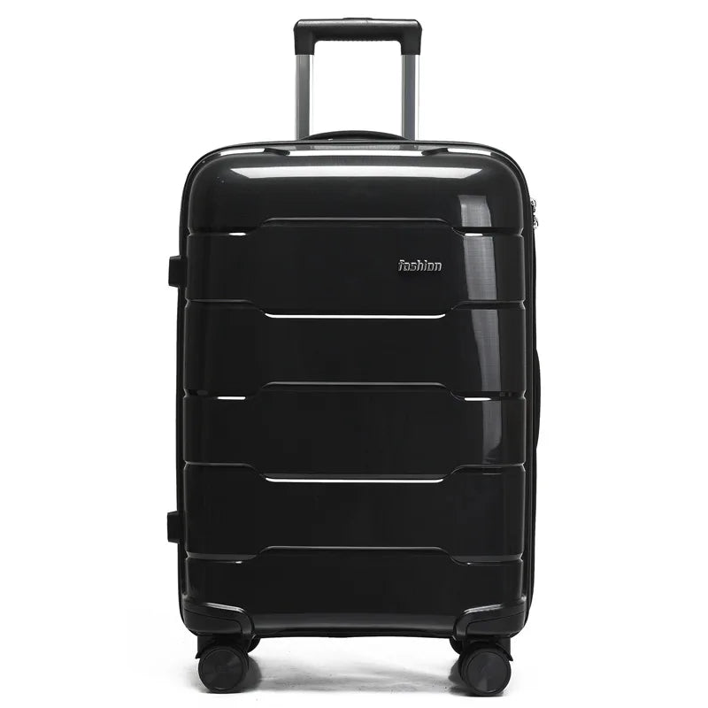 Effortless Travel in Style: 3-Piece ABS Hard Shell Luggage Set with Spinner Wheels (20/24/28 Inch)