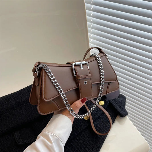 The Trendy Mini Marvel: The PU Leather Chain Shoulder Bag