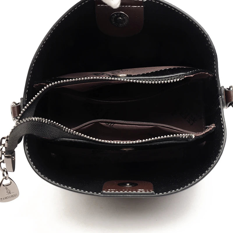 The Timeless Trend: The Simple Leather Bucket Crossbody Bag