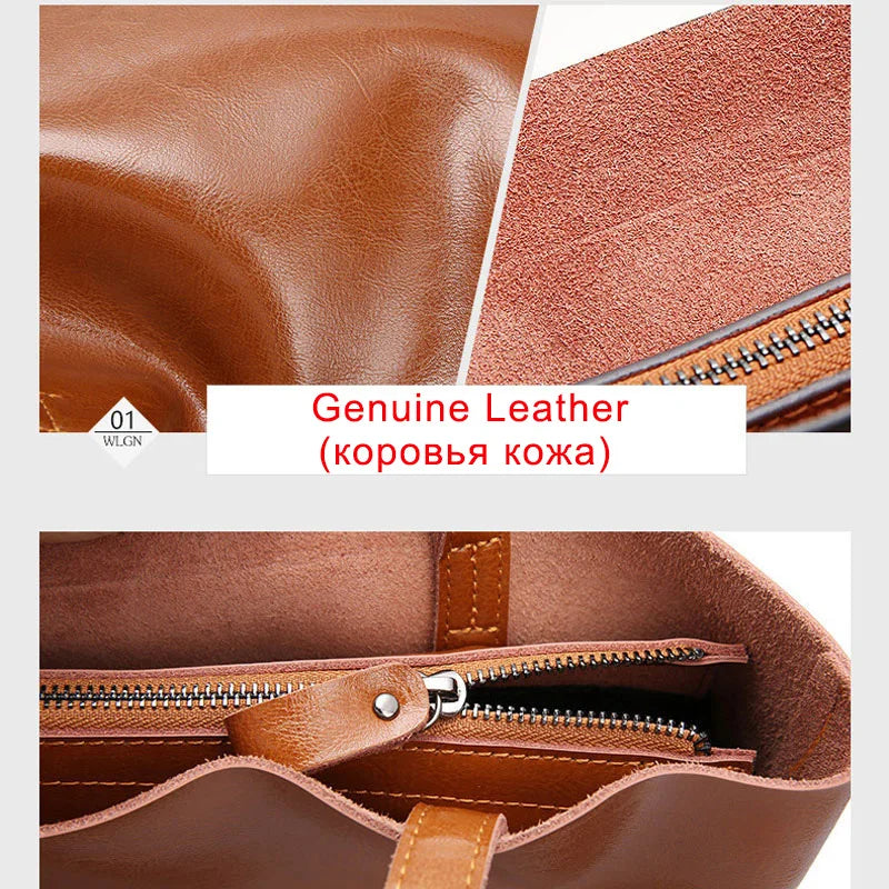 Timeless Sophistication: The Genuine Leather Shoulder Bag